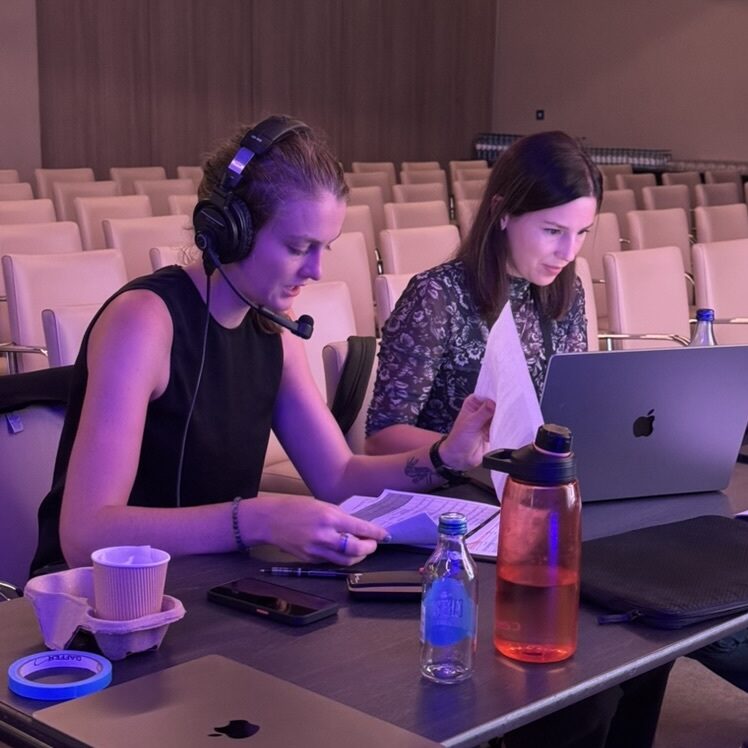 AJ team at a global corporate event